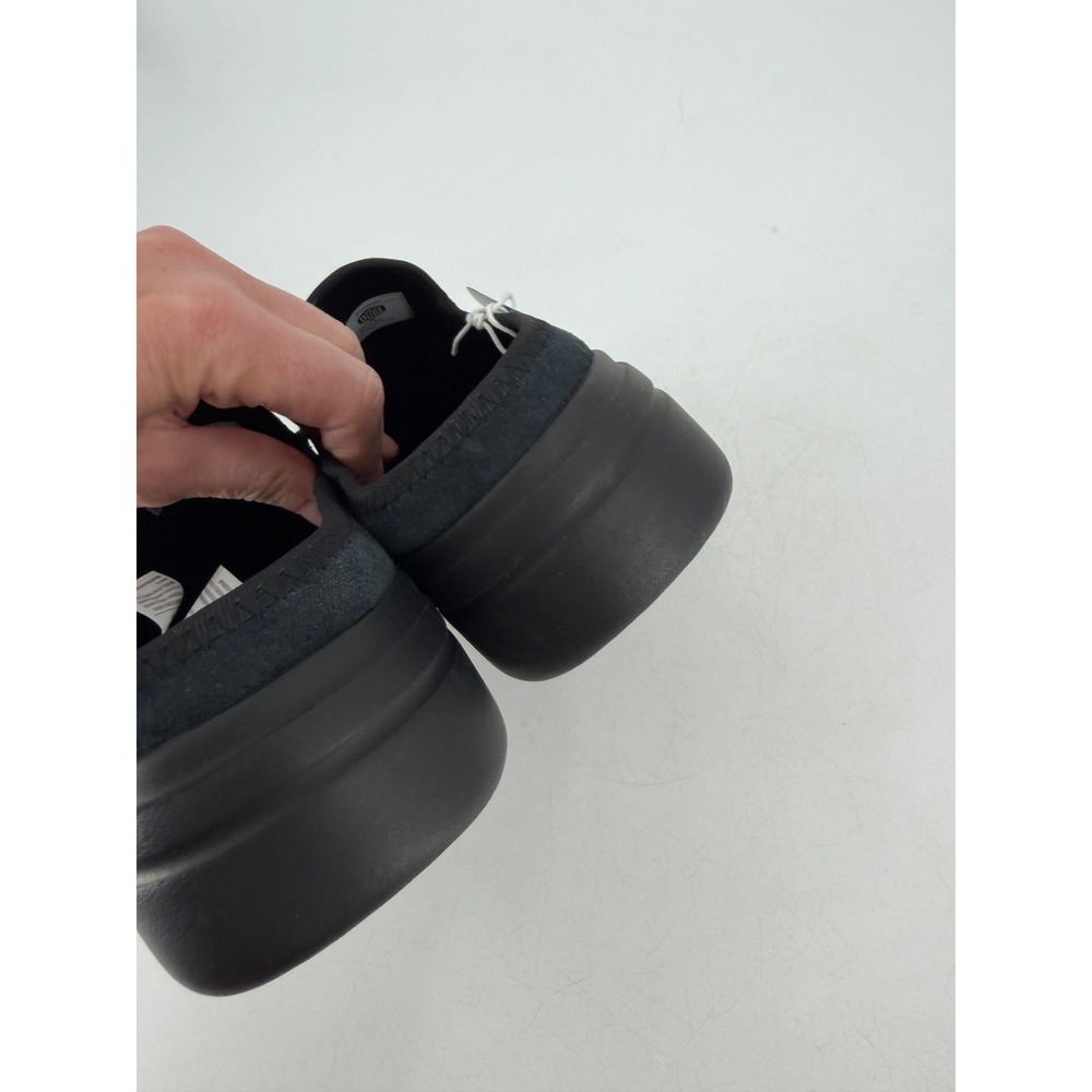 NWT Hey Dude Austin Lift Classic Shoes Womens Size 10 Black Suede Platform Mules - Picture 6 of 8